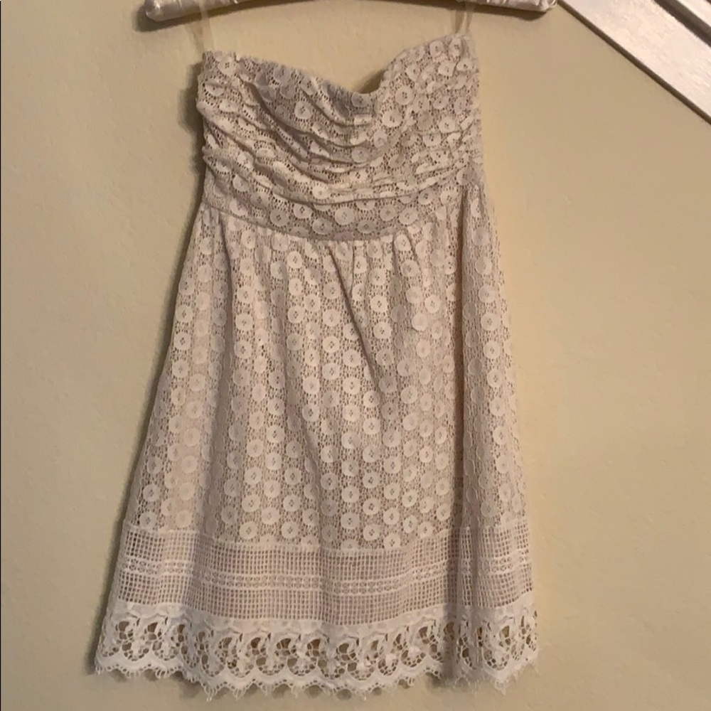 Innocence, cream mini dress, XS